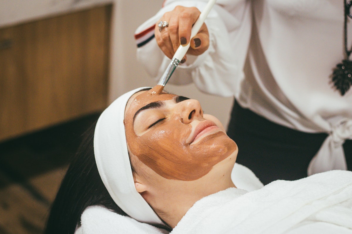Facial treatment at Beena's